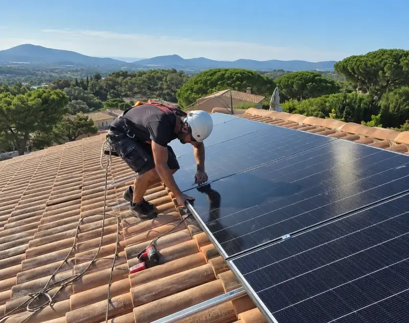 Installateur panneaux solaires Guiscriff — pose photovoltaïque sur toiture