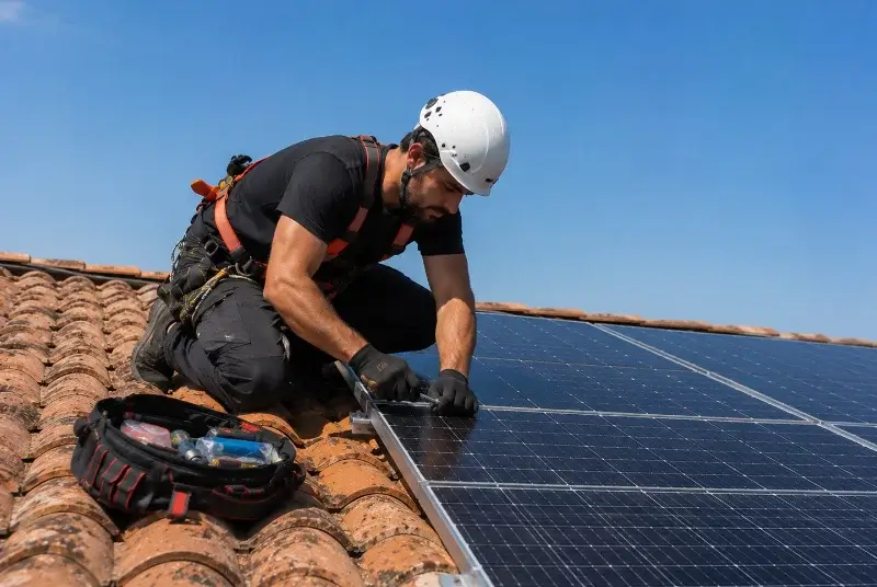 Maintenance et monitoring de panneaux solaires à Guiscriff