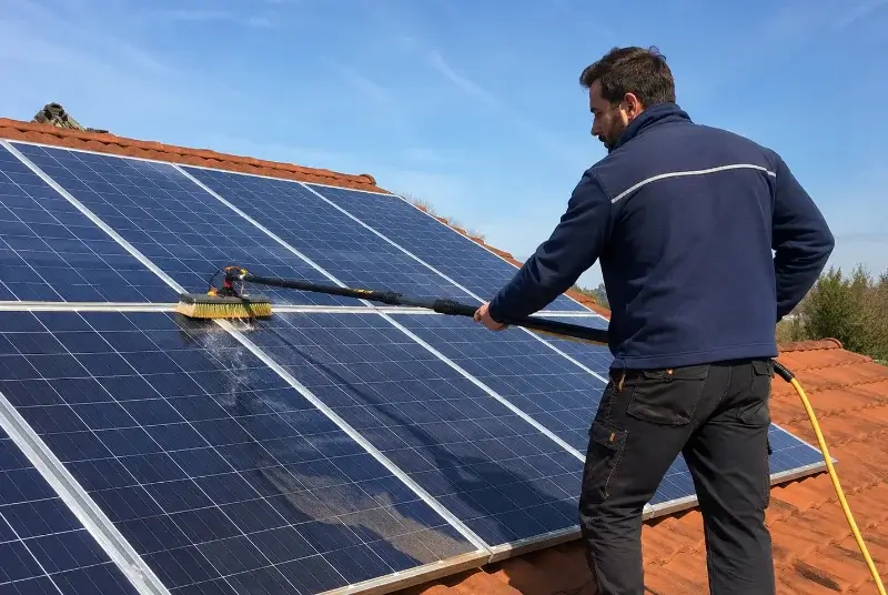 Nettoyage et entretien de panneaux solaires à Guiscriff